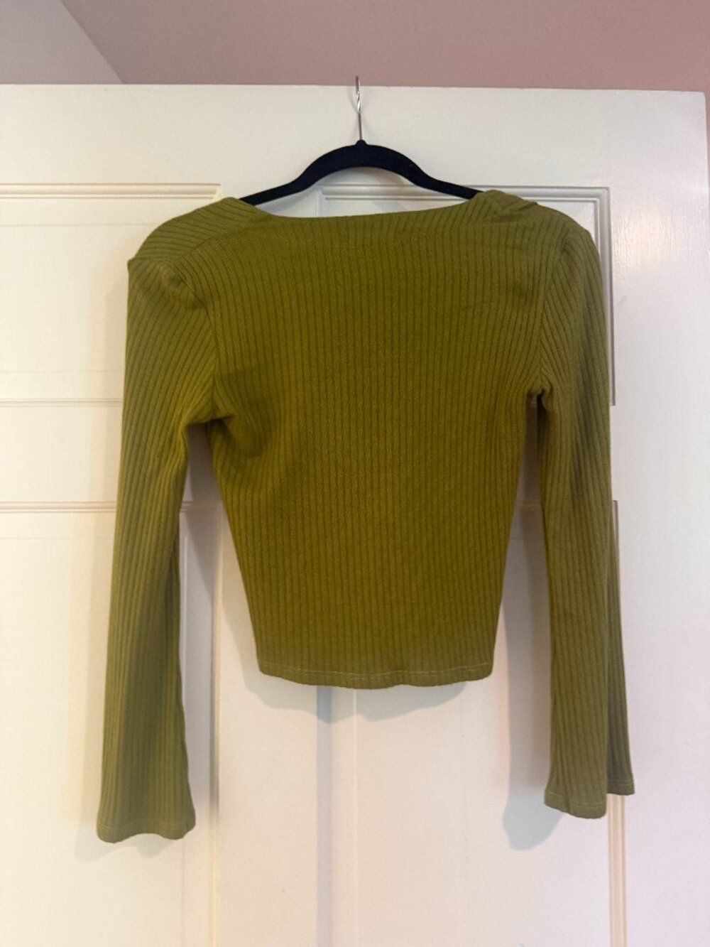 Reformation Gellar Knit Top - Green (Small) - Picture 2 of 6